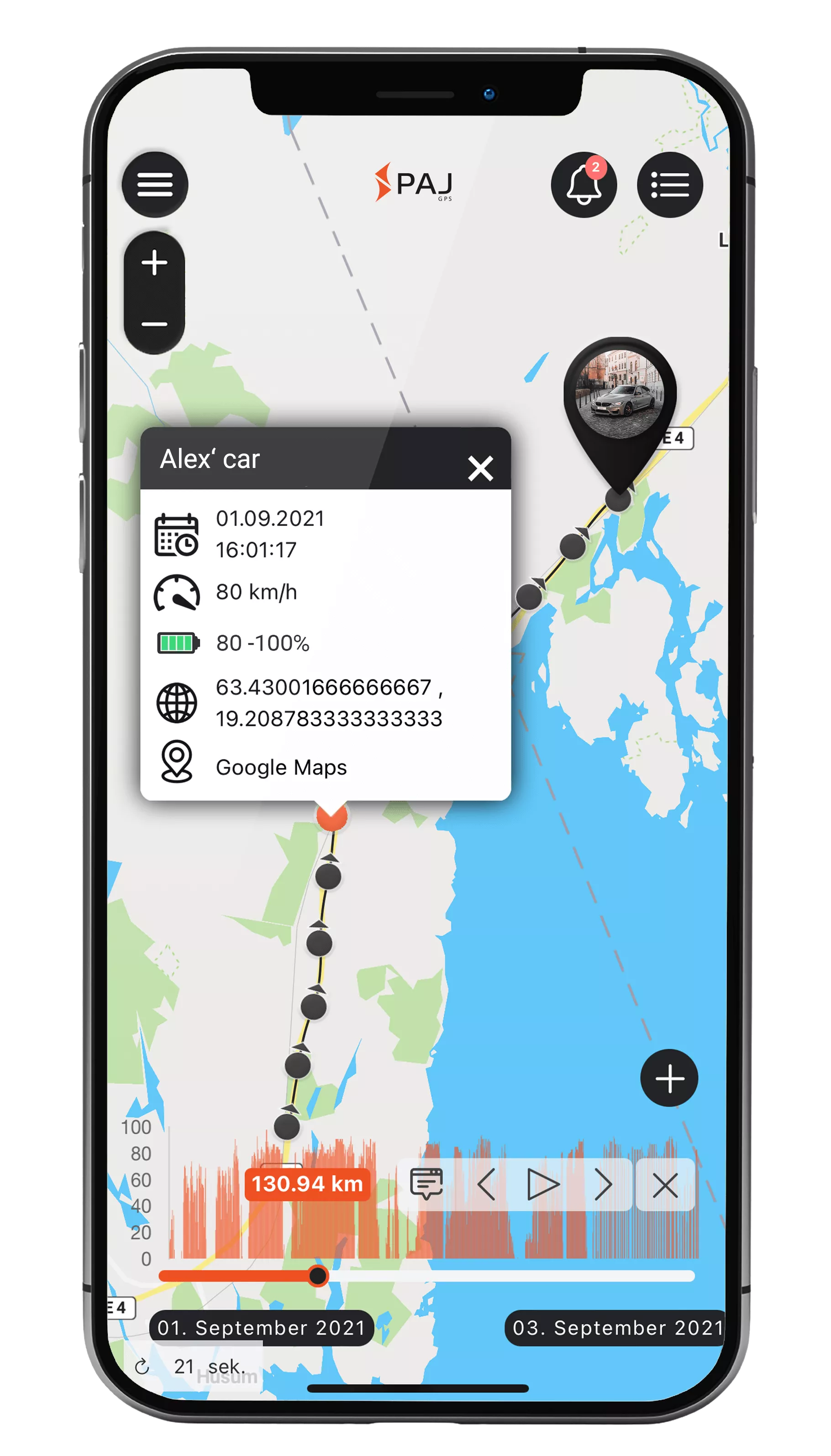Traceur GPS VEHICLE Finder 4G 1.0 pour voitures et motos.