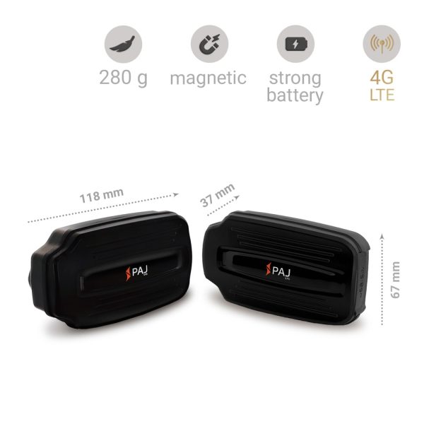 Dimensions and info POWER Finder 4G PAJ GPS Tracker
