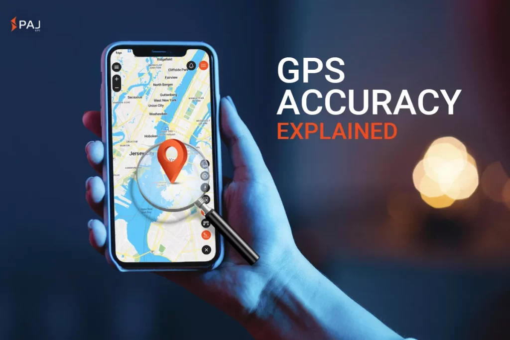 A hand holding mobile showing google map