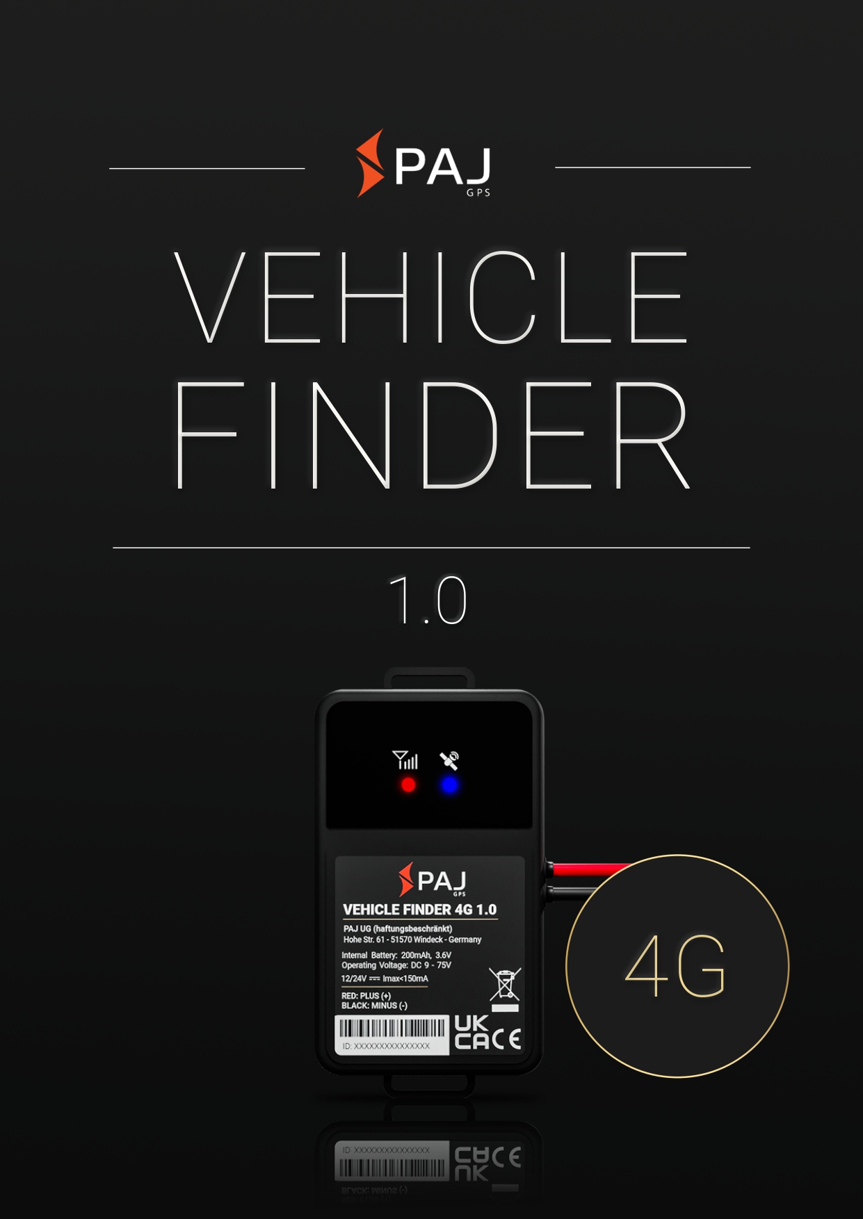 Thumbnail manual VEHICLE Finder 4G 1.0 GPS Tracker from PAJ