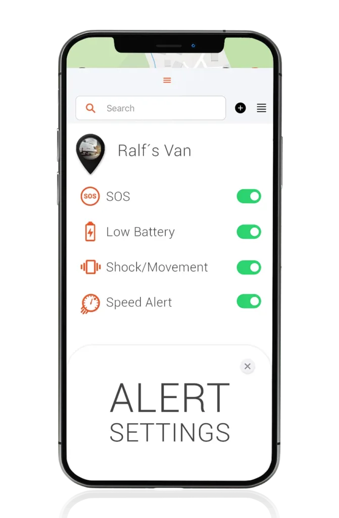 GPS Tracker for Sprinter- Alarms