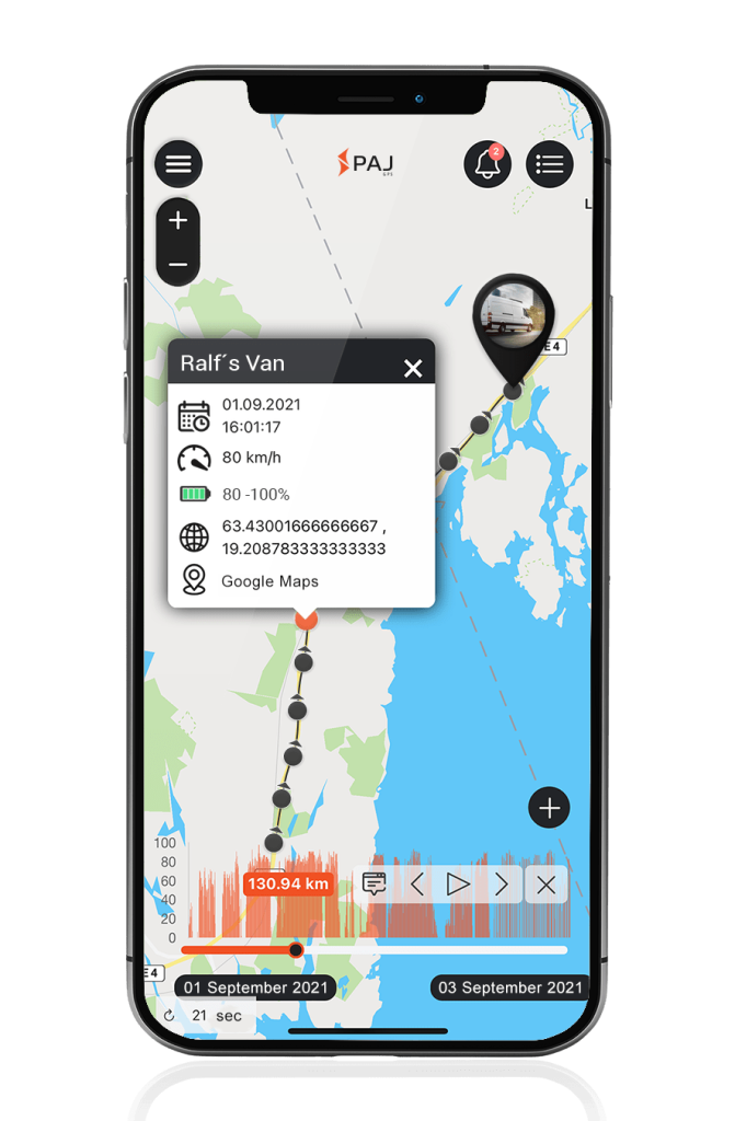 GPS Tracker for Sprinter-Route tracking