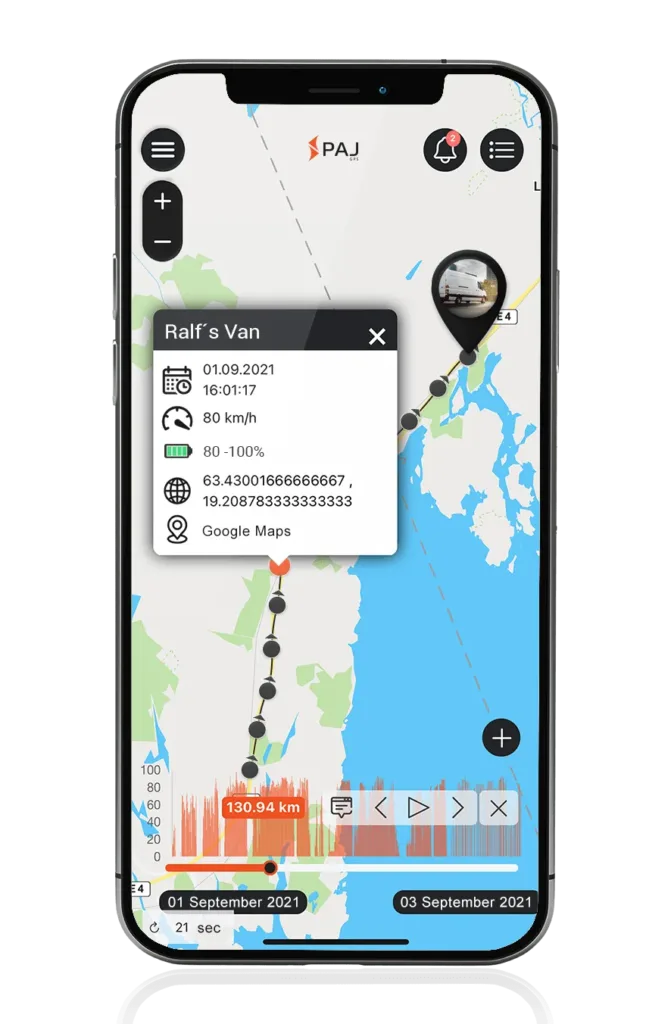 GPS Tracker for Sprinter-Route tracking