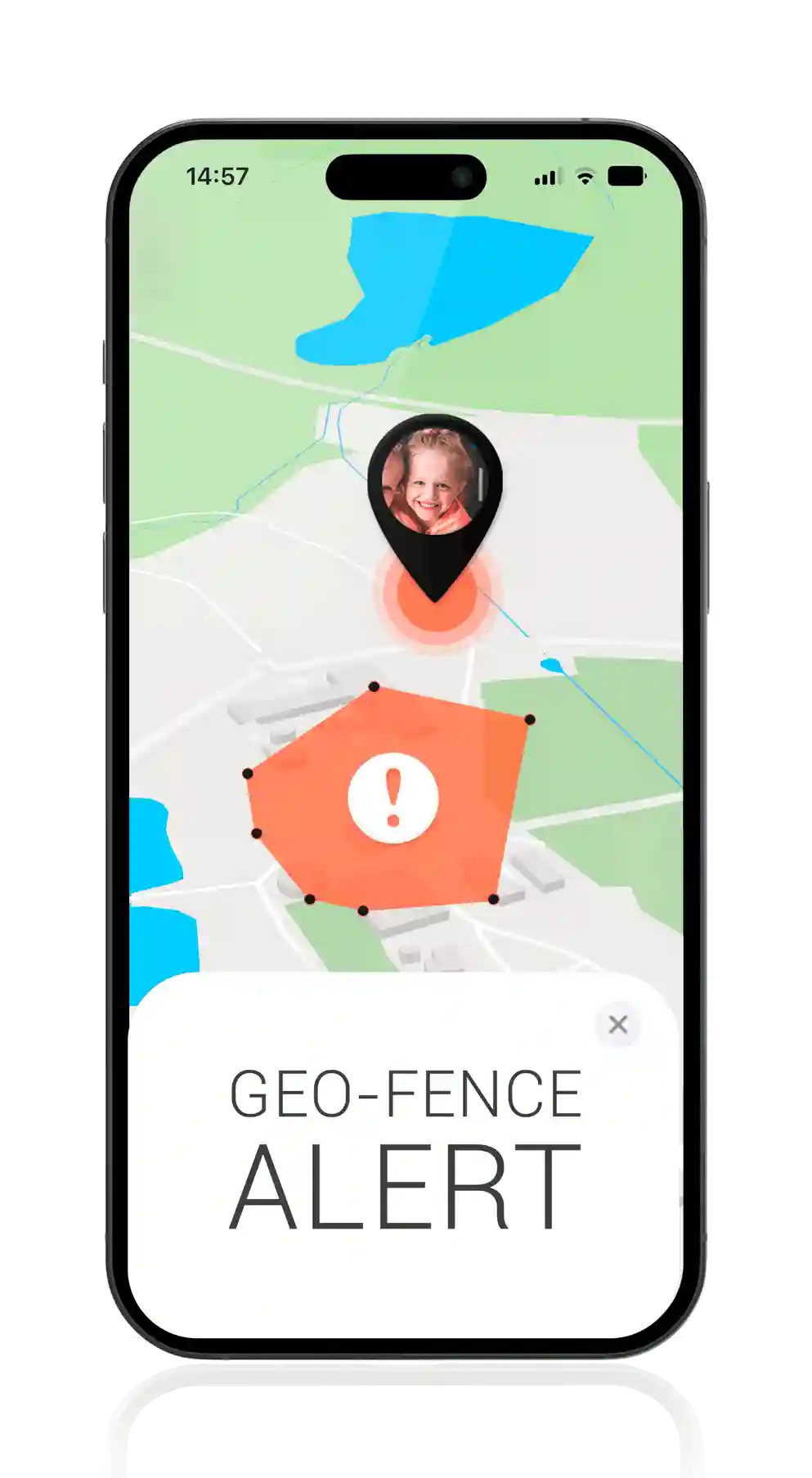 Setting up geo fence alert on GPS tracker for kids