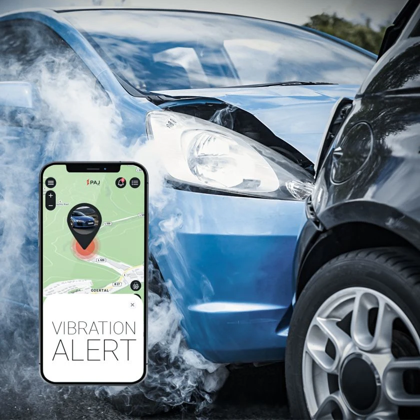 vibration alert in a GPS tracker app