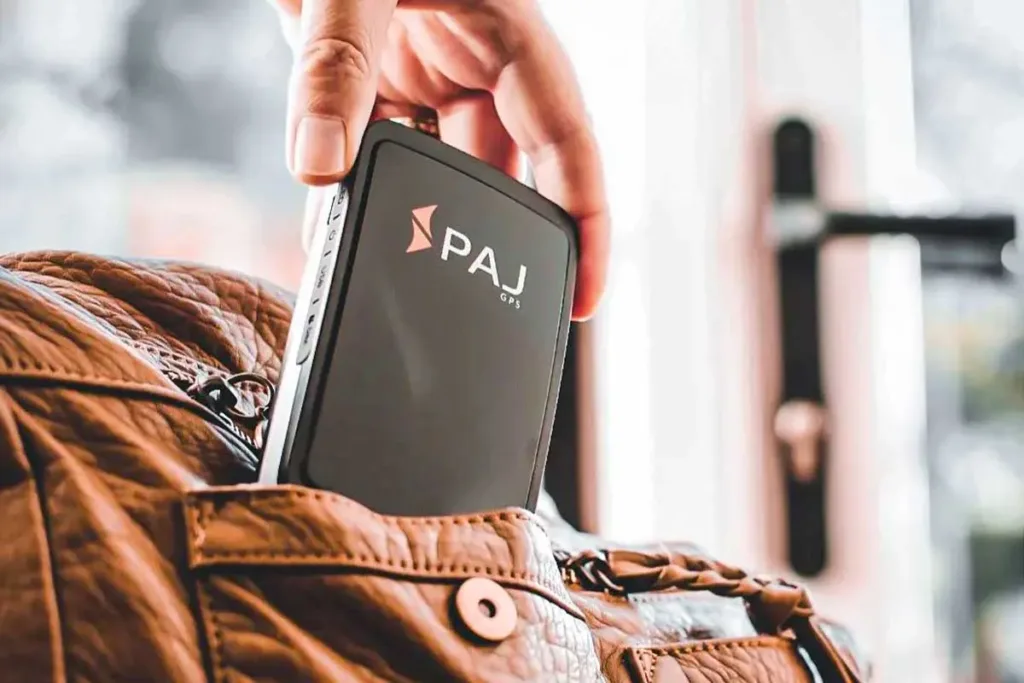 PAJ baggage tracker placed inside a a baggage.