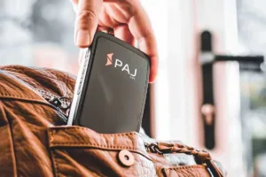 PAJ baggage tracker placed inside a a baggage.