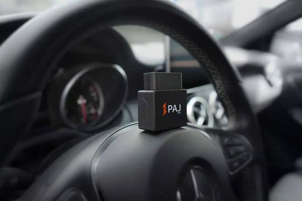 PAJ GPS Car Obd finder on stearing wheel.