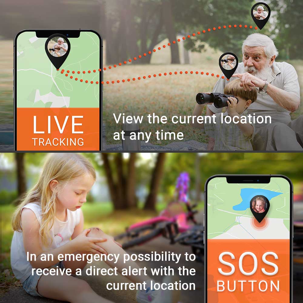 Live tracking and SOS button EASY Finder 4G PAJ GPS Tracker