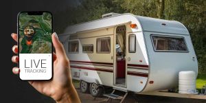 a white trailer tracked by trailer tracker