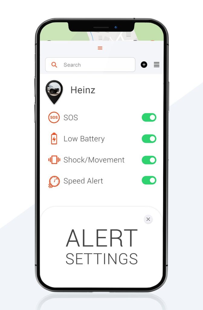 tow tracker alert settings