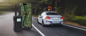 A white car GPS tracking lost due to GPS jammer