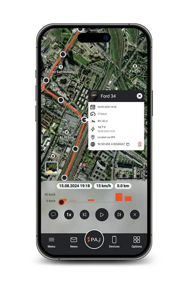 car dealer route tracking