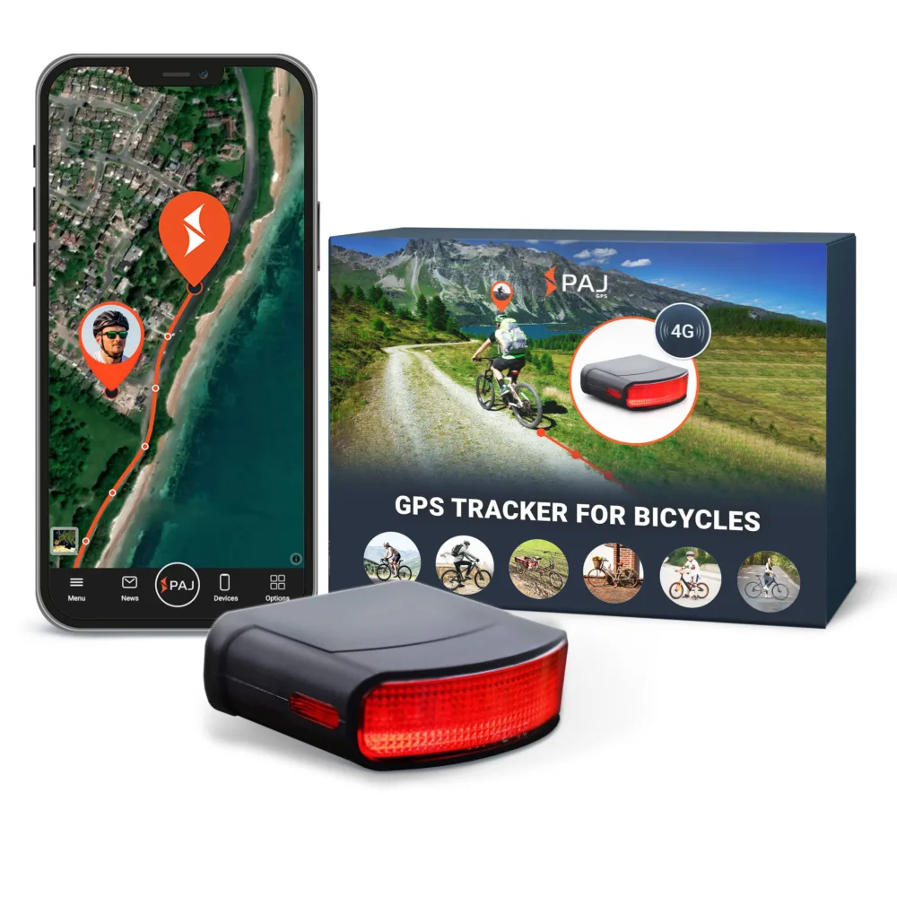 PAJ GPS Tracker: LED BICYCLE Finder 4G