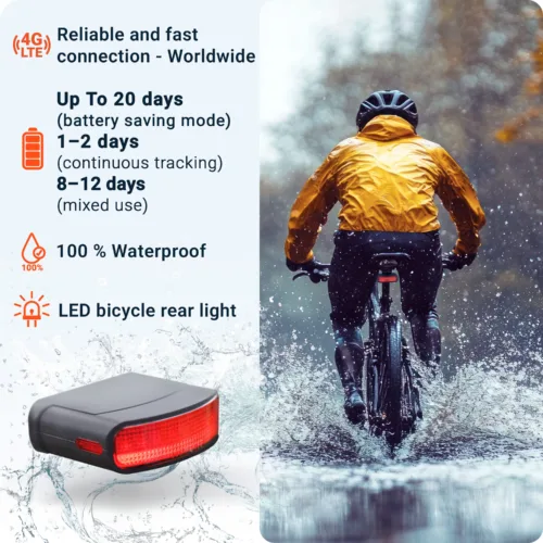 LED BICYCLE Finder 4G: Waterproof