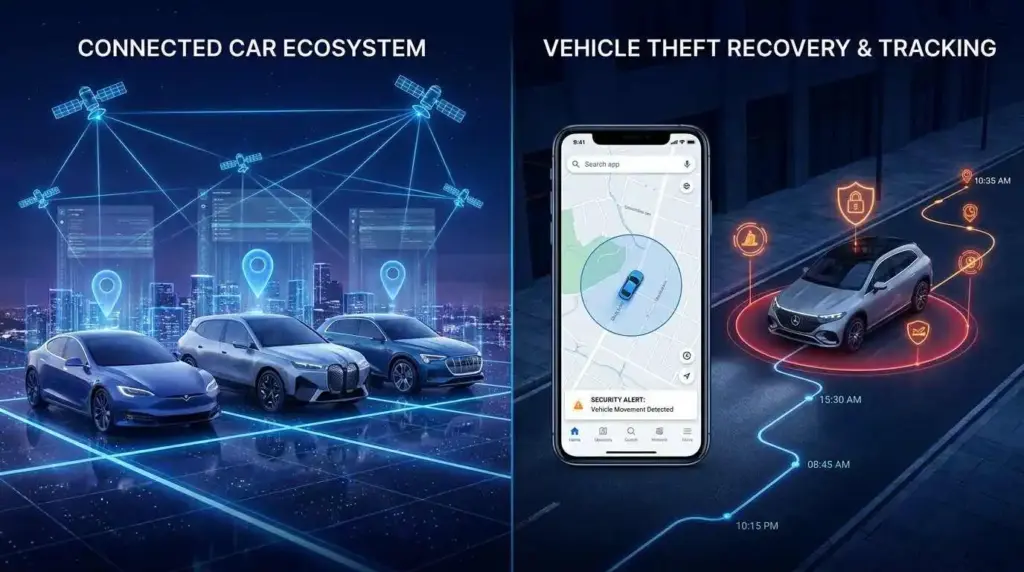 what cars have gps tracking built-in